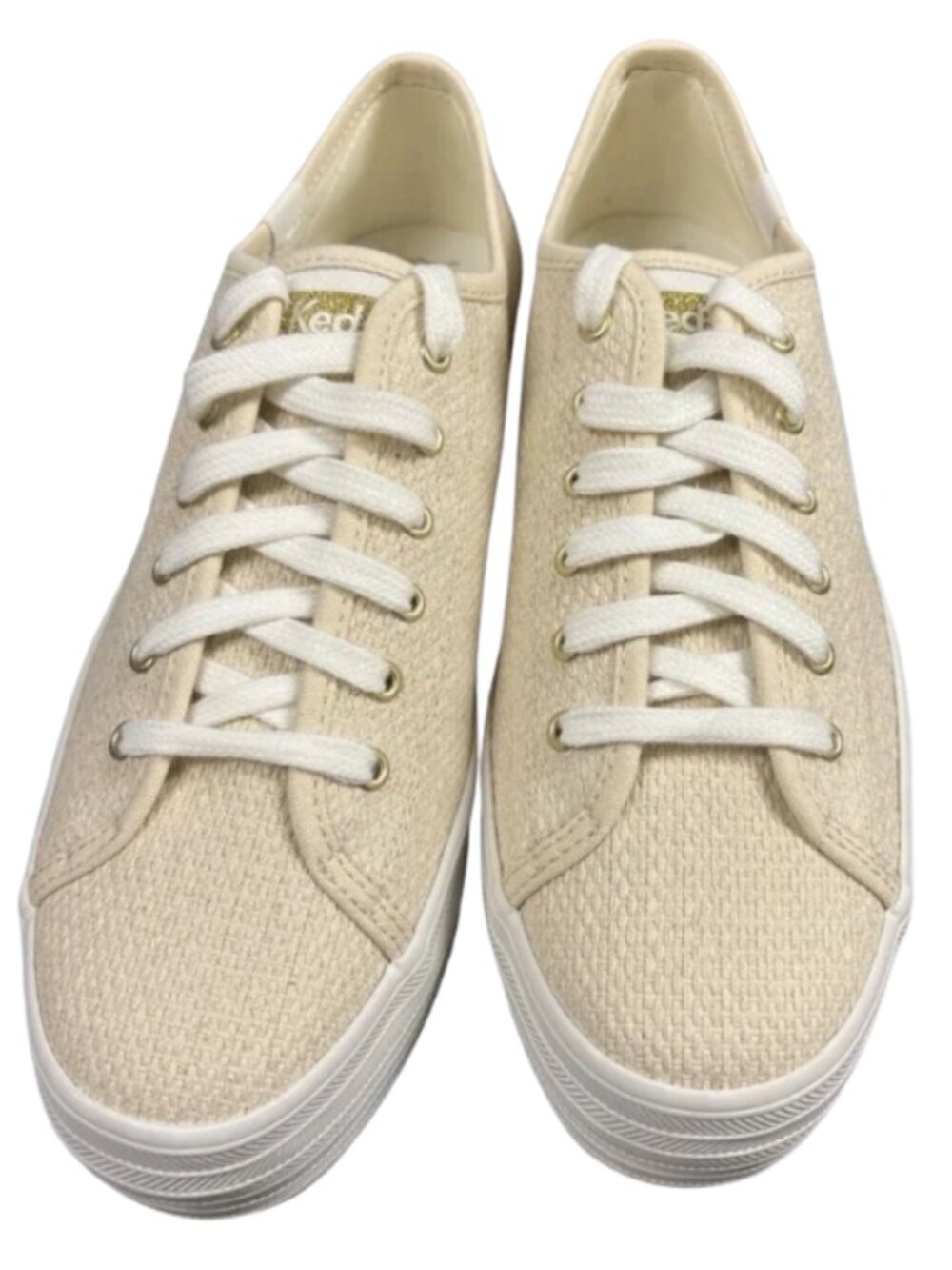 Keds Triple‎ Up Womens Shoes- Natural Gold Weave